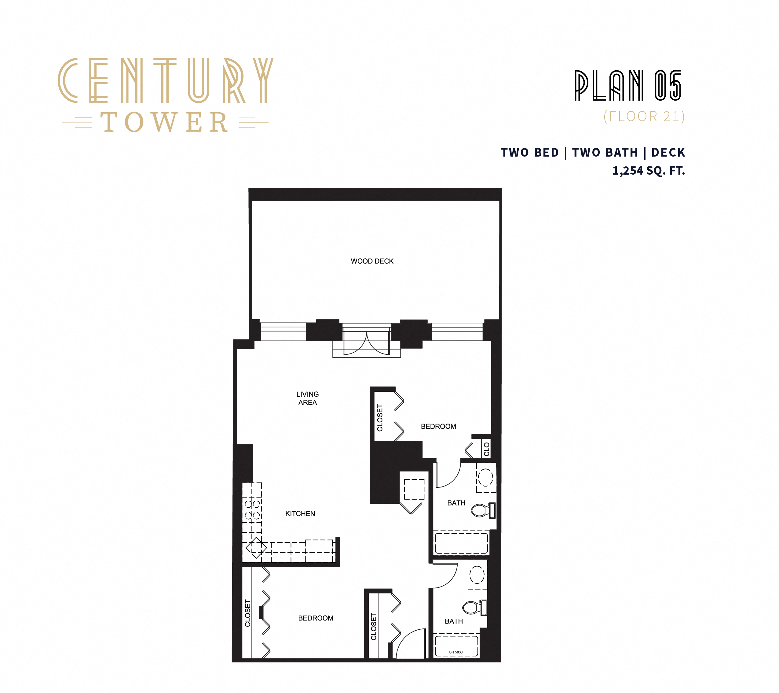 2 Bedroom Floor Plan